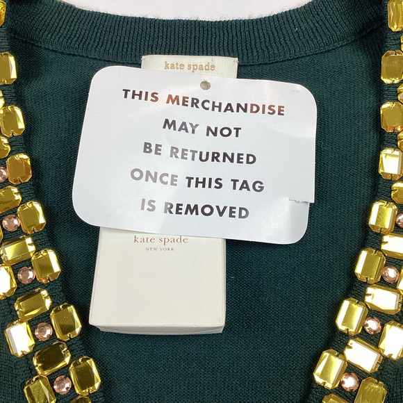 Kate Spade Jeweled Eryn Cardigan NWT - Picture 5 of 9